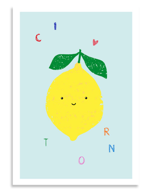 Affiche citron, Made in France
