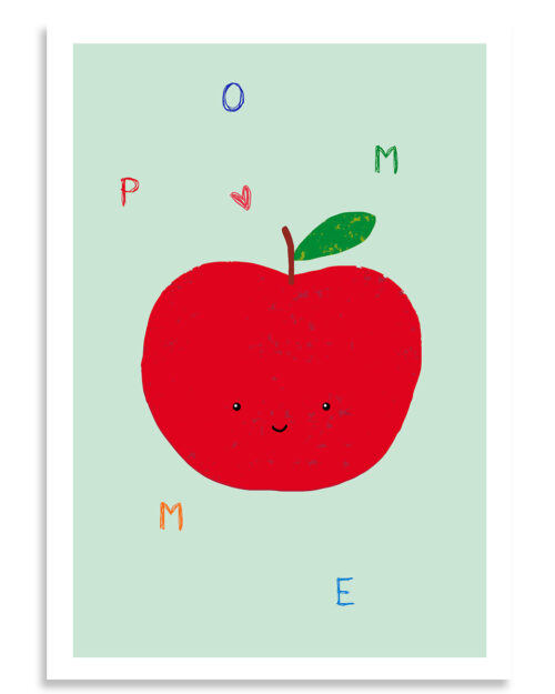 affiche pomme, Made in France