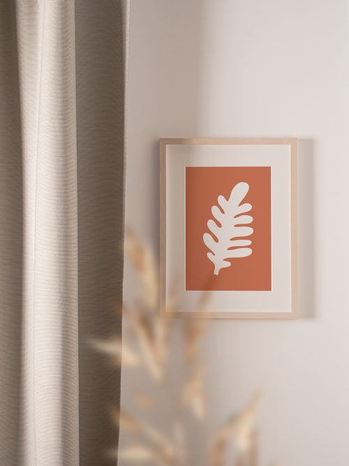 affiche feuille terracotta Shandor